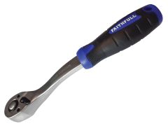 Faithfull 148014W Ratchet Handle Quick-Release 72 Teeth 1/4in Drive