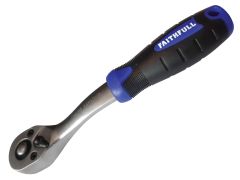 Faithfull 388038W Ratchet Handle Quick-Release 72 Teeth 3/8in Drive