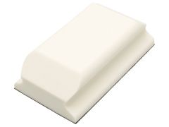 Flexipads World Class 93070 Hand Sanding Block Shaped White PUR GRIP 70 x 125mm