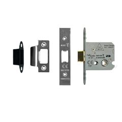 Easi-T Architectural Certifire Approved Flat Latch-66mm (2.5")-Bright Stainless Steel-Squar