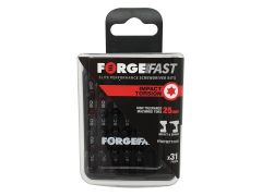 ForgeFix FFBITSETT3125 ForgeFast TORX Compatible Impact Bit Set, 31 Piece