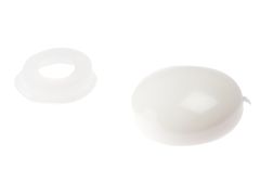 ForgeFix 25PDT0 Domed Cover Cap White No. 45510 Bag 25