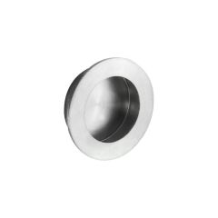Carlisle Brass Fingertip Steelworx Small Circular Flush Pull-Satin Stainless Steel
