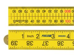 Fisco 201312 Yellow ABS Nylon Rule 1m / 39in