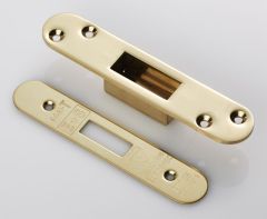 Easi T Forend Strikes & Fixing Pack To Suit BS 5 Lever Deadlock-Stainless Brass-Radius