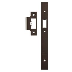 Easi-T Forend Strike & Fixing Pack To Suit Din Latch-Matt Bronze-Square