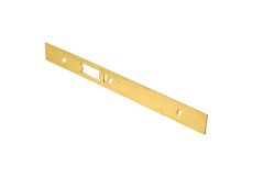 Easi-T Forend Strike & Fixing Pack To Suit Din Anti Thrust Night Latch-Stainless Brass-Square