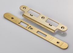 Easi-T Forend Strike & Fixing Pack To Suit Din Escape Locks-Stainless Brass-Radius