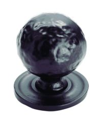 Carlisle Brass Fingertip Hammered Pattern Ball Knob-Black Antique
