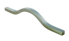 Carlisle Brass Fingertip Ovenco Handle-Satin Nickel-Centres: 160mm, Overall:240mm,Projection: 35mm