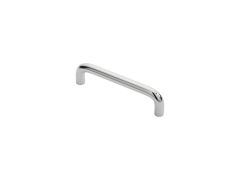 Carlisle Brass Fingertip D Handle-Polished Chrome-Centres:96mm,Overall:160mm
