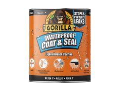 Gorilla Glue 3244021 GRGPSPBL473 Waterproof Coat & Seal Liquid Rubber Coating Black 473ml