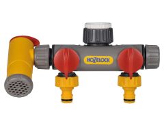 Hozelock 100-000-699 2250 Flowmax 3-Way Tap Connector 45323 - 1in BSP