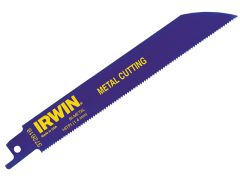 IRWIN 10504143 614R Bi-Metal Sabre Saw Blades for Metal Cutting 150mm Pack of 25