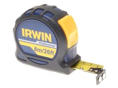 IRWIN 10507795 Professional Pocket Tape 8m/26ft (Width 25mm) Carded