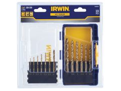 IRWIN IW3038503 HSS Titanium Metal Drill Bit Set, 13 Piece