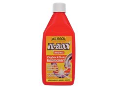 Kilrock KB500 Kil-Block Original Plughole & Drain Unblocker 500ml