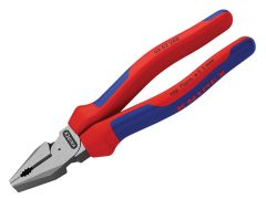 Knipex 02 02 Series High Leverage Combination Pliers, Multi-Component Grip