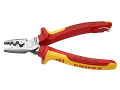 Knipex 97 78 180 T Crimping Pliers with Tether Point 180mm KPX9778180T
