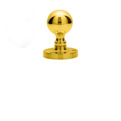 Carlisle Brass M48 Victorian Ball Polished Brass Mortice Door Knob Face Fix