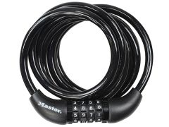 Master Lock 8221EURDPRO Coiling Combination Cable 1.8m x 8mm MLK8221E