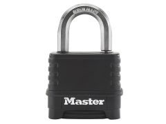 Master Lock M178EURD Excell 4-Digit Black Finish Combination 50mm Padlock