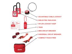 Master Lock MAINTKIT-EN General Maintenance Lockout Kit, 11 Piece