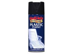 PlastiKote 440.0010606.076 Plastic Paint Spray Black Gloss 400ml