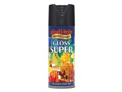 PlastiKote 440.0011100.076 Gloss Super Spray Black 400ml