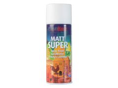 PlastiKote 440.0011107.076 Matt Super Spray White 400ml