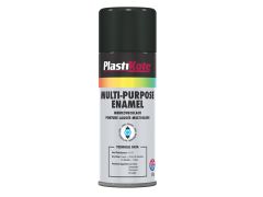 PlastiKote 440.0060100.076 Multi Purpose Enamel Spray Paint Gloss Black 400ml