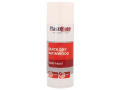PlastiKote 440.0071006.076 Trade Quick Dry Trim Spray Satinwood White 400ml