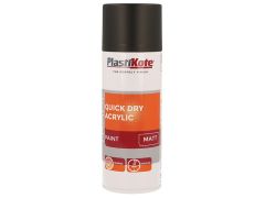 PlastiKote 440.0071008.076 Trade Quick Dry Acrylic Spray Paint Matt Black 400ml