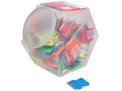 Personna 66-0442-CJAR Neon Plastic Mini Scraper Jar of 100 Single Blades