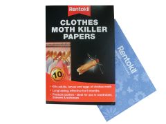 Rentokil FA115 Clothes Moth Papers (Pack 10)