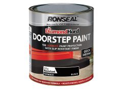 Ronseal 36659 Diamond Hard Doorstep Paint Black 250ml