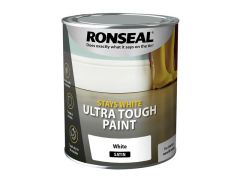 Ronseal 37522 Stays White Ultra Tough Paint Gloss White 750ml