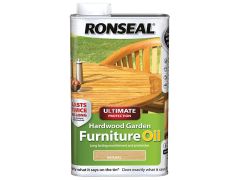 Ronseal 37356 Ultimate Protection Hardwood Garden Furniture Oil Natural 1 litre