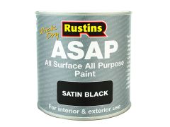 Rustins ASAPBL1000 ASAP Paint Black 1 Litre