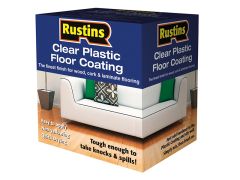 Rustins PCFS4000 Clear Plastic Floor Coating Kit Satin 4 litre