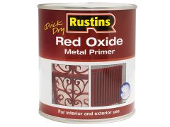 Rustins REDOW1000 Quick Dry Red Oxide Metal Primer 1 litre