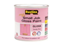 Rustins GPPIW250 Quick Dry Small Job Gloss Paint Candy Pink 250ml