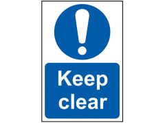 Scan 0253 Keep Clear - PVC Sign 200 x 300mm