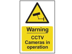 Scan 1311 Warning CCTV Cameras in Operation - PVC Sign 200 x 300mm