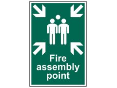 Scan 1541 Fire Assembly Point - PVC Sign 200 x 300mm