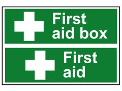 Scan 1553 First Aid Box / First Aid - PVC Signs 300 x 100mm