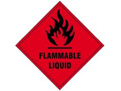 Scan 1850S Flammable Liquid - Self Adhesive Vinyl Sign 100 x 100mm