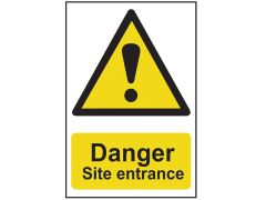 Scan 4102 Danger Site Entrance - PVC Sign 400 x 600mm