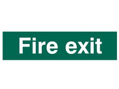 Scan 5204 Fire Exit Text Only - PVC Sign 200 x 50mm