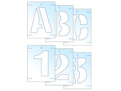 Scan 9403 Letter & Number Stencil Kit 25mm